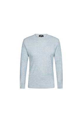 callisto蓝色粘纤混纺针织衫 SOKNW002BL