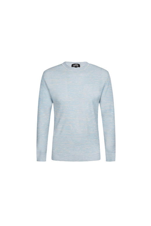 callisto蓝色粘纤混纺针织衫 SOKNW002BL 商品图0