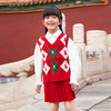 女童针织无袖背心+短裙2件套套装 商品缩略图0