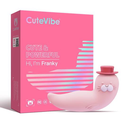 KISTOY 震动棒 秒爱浪潮振动棒女用自慰器成人情趣性用品 小嗨豹 Franky粉色 商品图3