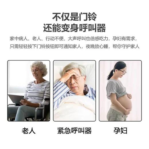 【小蚁智能叮咚门铃 | 远程呼叫 | 即插即用 | 价优物美】 无需布线| 苹果材质 | 轻松安装 | 无线远程 | 5档调节 | 超大音量 | 即插即用 | 紧急呼叫 商品图3