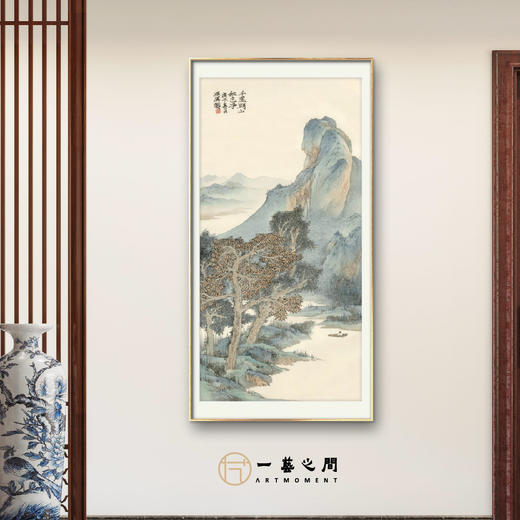 姚涯屏《千里湖山秋色净》原作 66*33cm 2020年（两平尺竖幅）纸本 商品图2