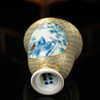 粉彩描金开窗花鸟纹高足杯 商品缩略图4
