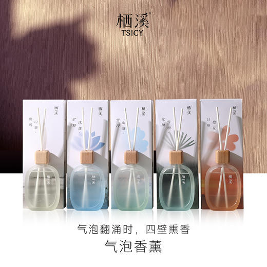 栖溪气泡香薰 | 会冒泡的香薰 家居香薰香氛 东方香调 多种香型 110ml/瓶 商品图0