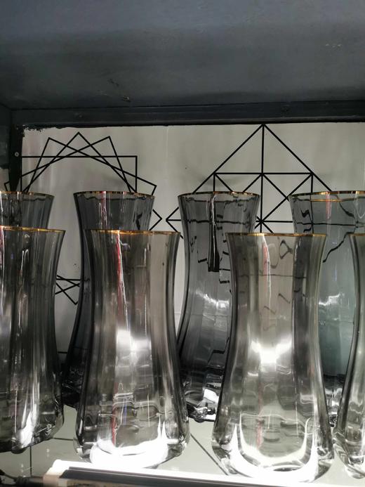 灰色金口花瓶-HD小 商品图0
