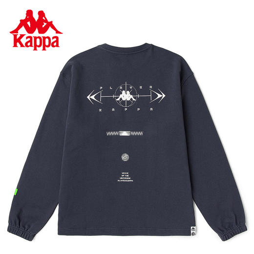 Kappa卡帕玩家系列电音套头衫男运动卫衣休闲圆领外套K0B52WT10D 商品图1