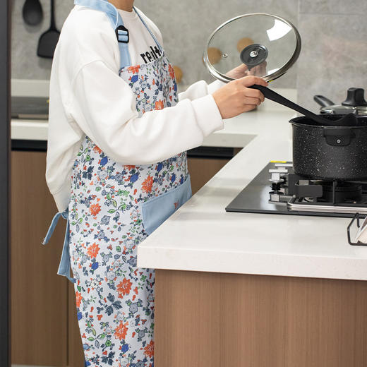 詹厨定制围裙套装 | 以花之名 国风素雅碎花 传统纹样 时尚家用 厨房必备 斜纹帆布加厚材质 品质与质感齐备 商品图6