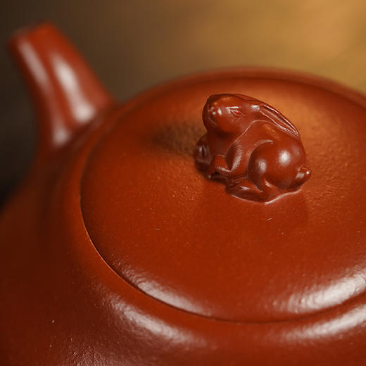 【兔年贺岁作品】龙德堂陶艺 汤宣武制 《富乐吉祥》原矿大红袍  190cc 库存请咨询客服 商品图4