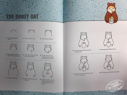 预售 【中商原版】Kawaii Kitties 进口艺术 可爱的猫咪 学习如何绘画75只猫的风采 商品图6