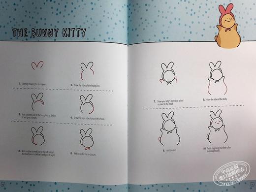 预售 【中商原版】Kawaii Kitties 进口艺术 可爱的猫咪 学习如何绘画75只猫的风采 商品图5