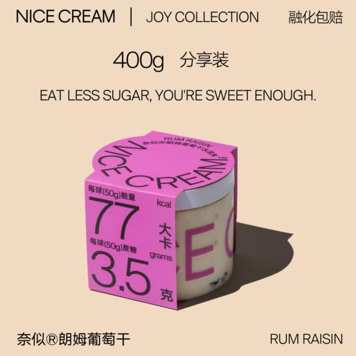 奈似/NICE CREAM 健康雪糕 薄荷 朗姆 海盐 麻薯巧克力冰淇淋400g*2罐[福利品] 商品图5