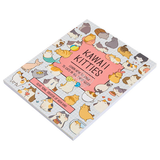 预售 【中商原版】Kawaii Kitties 进口艺术 可爱的猫咪 学习如何绘画75只猫的风采 商品图2