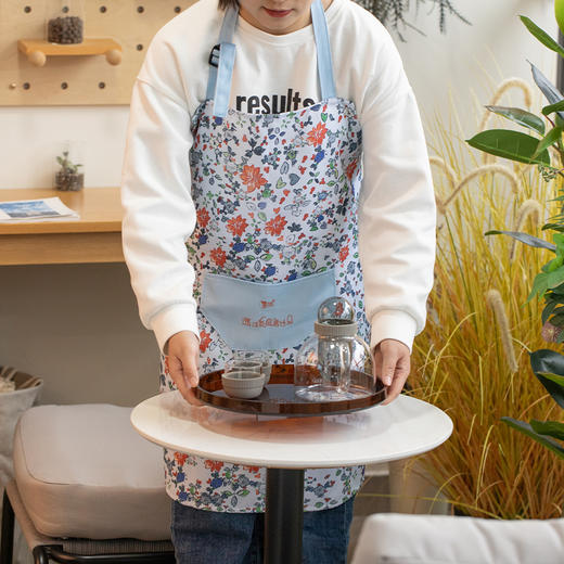 詹厨定制围裙套装 | 以花之名 国风素雅碎花 传统纹样 时尚家用 厨房必备 斜纹帆布加厚材质 品质与质感齐备 商品图8