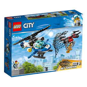 乐高 LEGO 空中特警无人机追击 LEGC60207 City Police 适用年龄3Y-6Y 拼插积木益智玩具