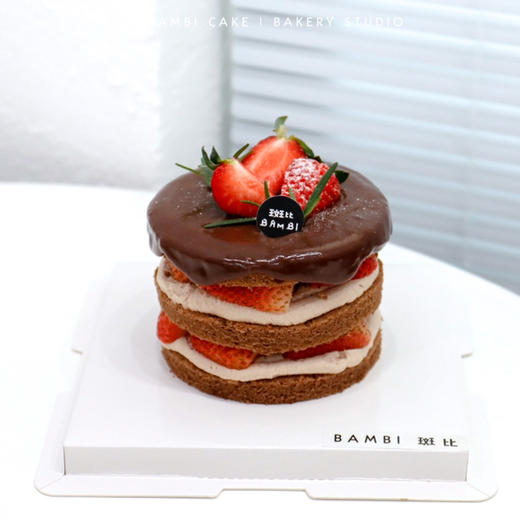 巧克力草莓丨裸蛋糕 商品图0