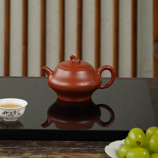 【兔年贺岁作品】龙德堂陶艺 汤宣武制 《富乐吉祥》原矿大红袍  190cc 库存请咨询客服 商品图2