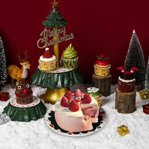 （抖音验券专用）小红帽·爆爆莓蛋糕+圣诞纷享礼盒6个装 | 请对应款式下单，验券不成功不发货，备注抖音电子券码，下单支付0.01元即可 商品图0