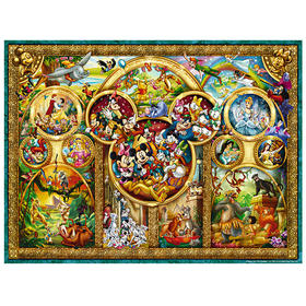 睿思 Ravensburger 拼图 迪斯尼系列 经典迪斯尼1000片 RAVC152667 成人拼图 Adults Puzzle 适用年龄14Y+