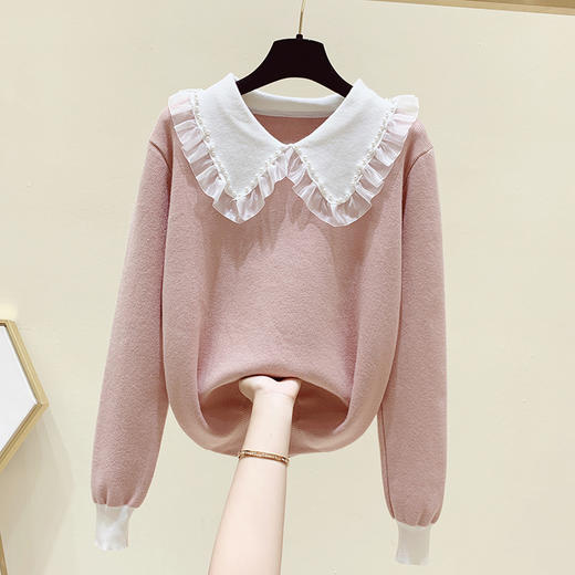 裁缝学苑AQ137 木耳边毛衣娃娃领针织衫小衫纸样女装打版裁剪样板 商品图0