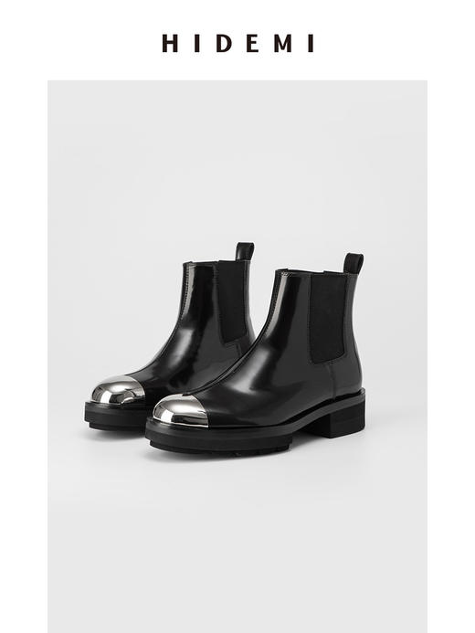 HIDEMI 节日系列金属头拼接切尔西厚底短靴 商品图10