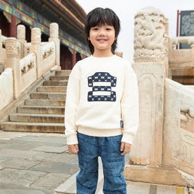 亲子款纯棉圆领卫衣 成人儿童可选