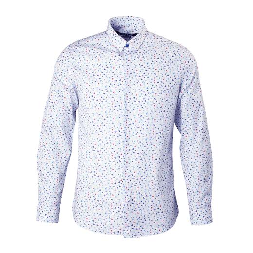 Marco Azzali 白底蝴蝶印花长袖衬衫 C3811300 商品图0