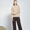 【半高领纽扣款羊绒衫】羊绒世家22年秋冬新品女士100%山羊绒半高领宽松针织衫 商品缩略图2
