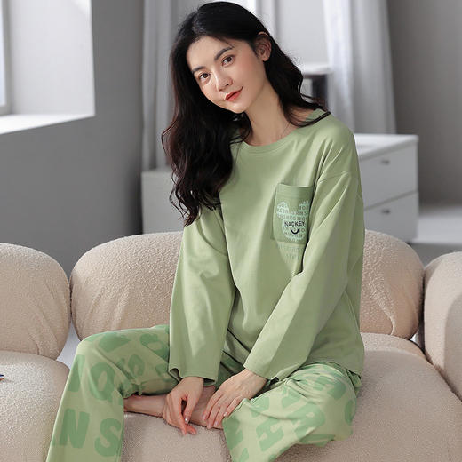 【超舒适！仙女卡通多款式家居服】睡衣女秋长袖女士秋冬款纯棉可爱甜美青年卡通学生家居服春秋季 商品图0
