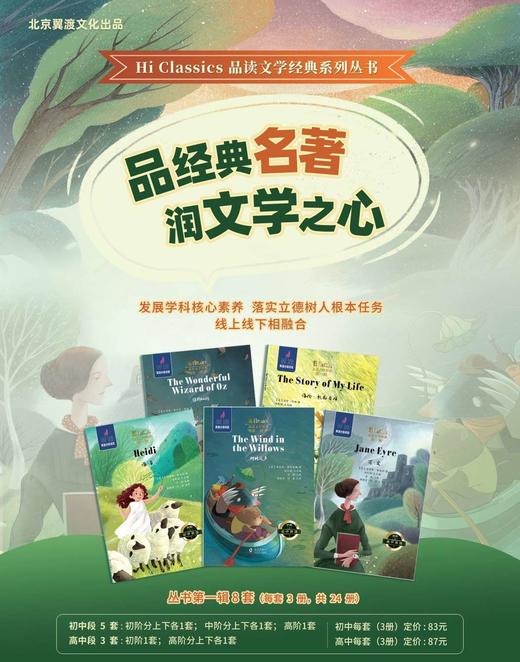 【初中中阶（上）】翼渡《Hi Classics》品读文学经典世界名著选读品经典名著 润文学之心 商品图3