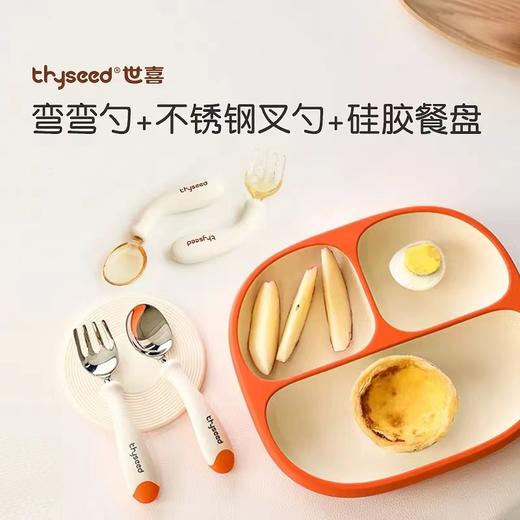 世喜婴儿硅胶软勺辅食勺硅胶勺婴儿训练果泥辅食果泥宝宝硅胶勺勺子儿童感温勺辅食 商品图0