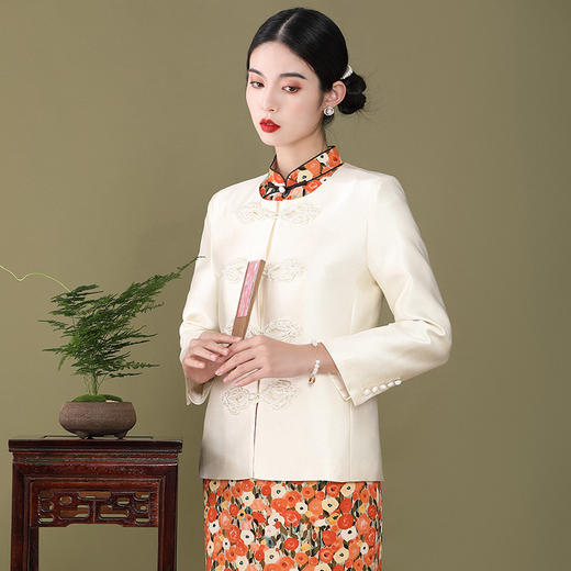 女装中国风，气质改良女士唐装外套春装新款OY-220203 商品图2