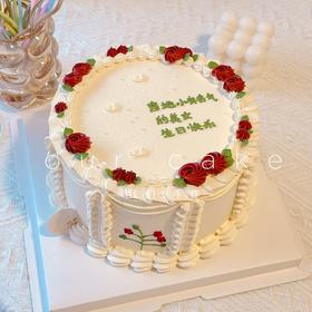 女生的简约复古蛋糕-低糖处理无添加