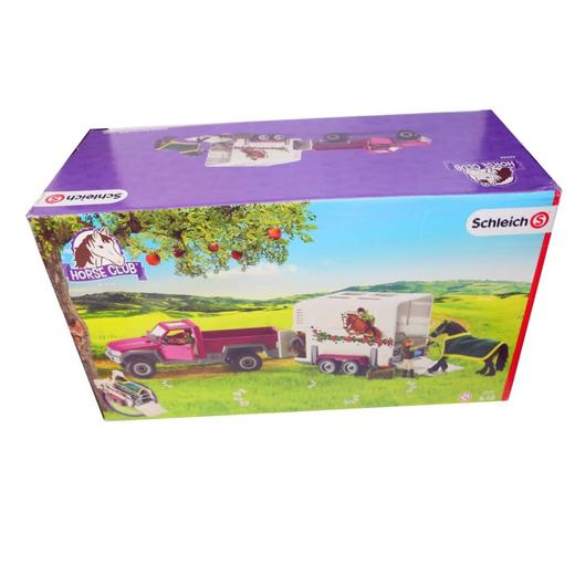 思乐 Schleich 皮卡车配马用挂斗 SCHC42346 HorseClub 适用年龄3Y+ 商品图0