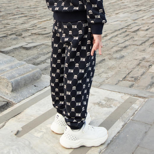 男童logo风纯棉卫裤运动裤 商品图2