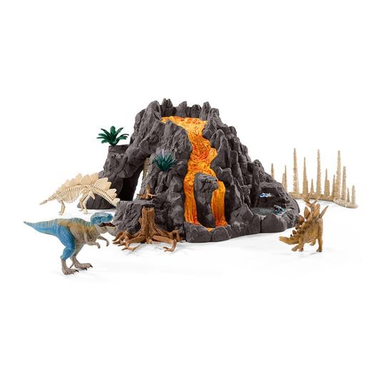 思乐 Schleich 大火山与雷克斯暴龙 SCHC42305 Dino 商品图0
