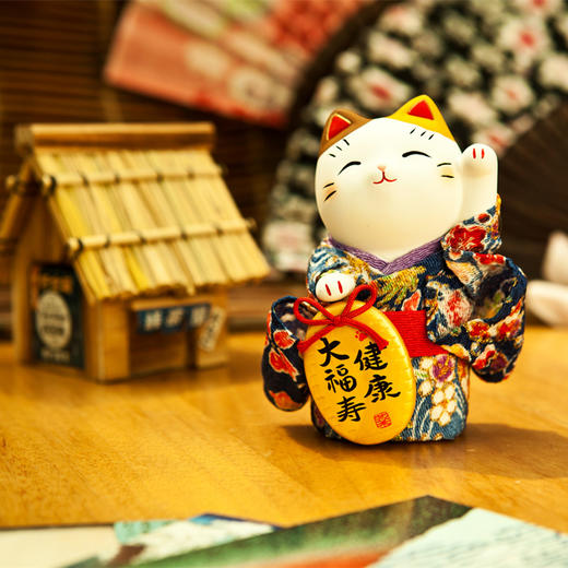 年货节 | 药师窑 锦彩和服小判金币招财猫摆件[福利品] 商品图6