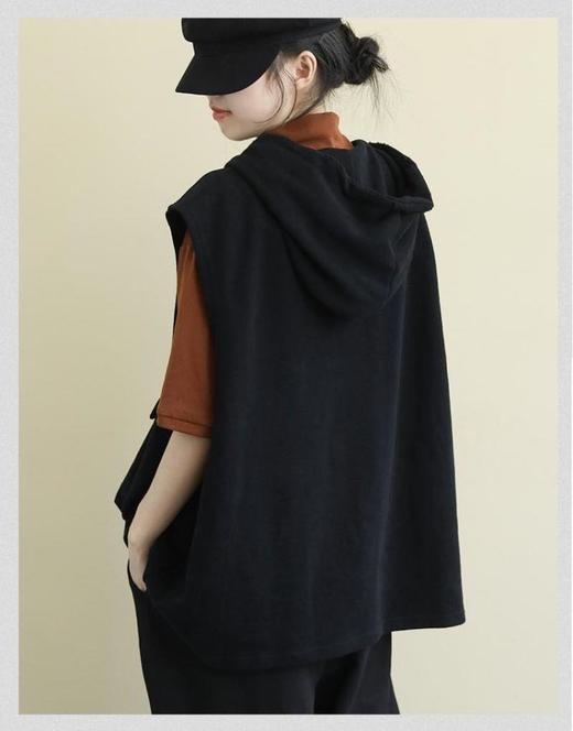 裁缝学苑AQ138 连帽马甲纸样卫衣女无袖外套坎肩上衣打版裁剪样板 商品图3