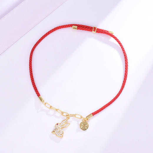宫里的世界&BYJ  祥瑞兔佑红绳手链 商品图4