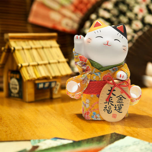年货节 | 药师窑 锦彩和服小判金币招财猫摆件[福利品] 商品图5