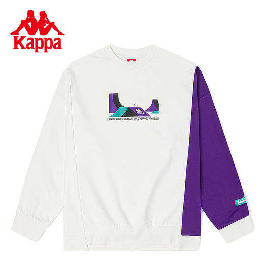 Kappa卡帕套头衫春秋新款男运动卫衣休闲圆领长袖外套K0B52WT82T 商品图0