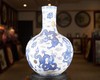 青花翠末蓝点工九龙戏珠天球瓶 商品缩略图0