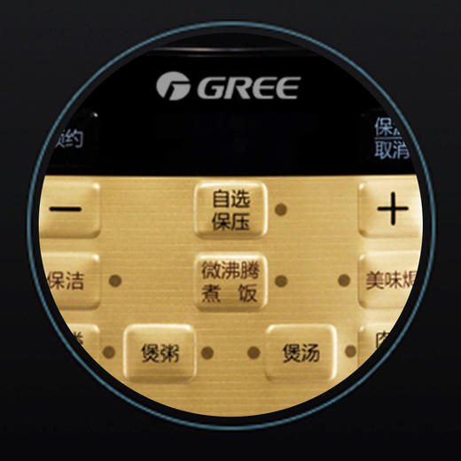 格力 电压力锅 可拆卸锅盖和保温盖板  6L CY-6016Sc 黑+香槟金 商品图1