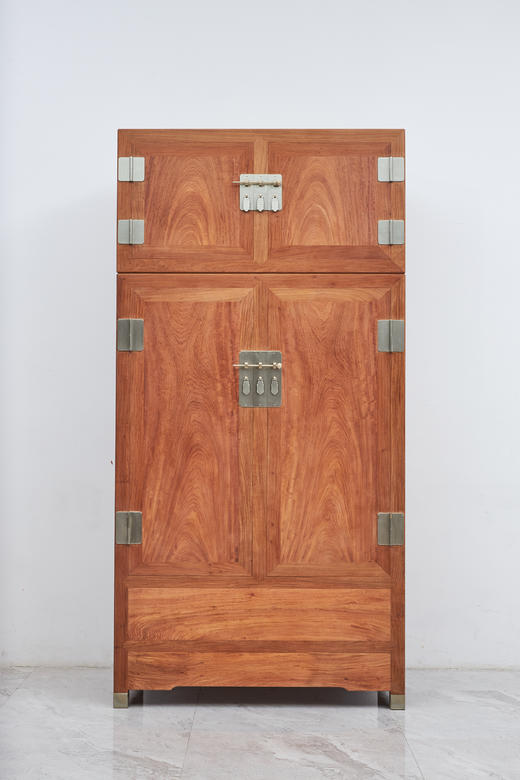 红桥红  家具严选  缅甸花梨（大果紫檀）  【23８ 素面 顶箱柜】 商品图1