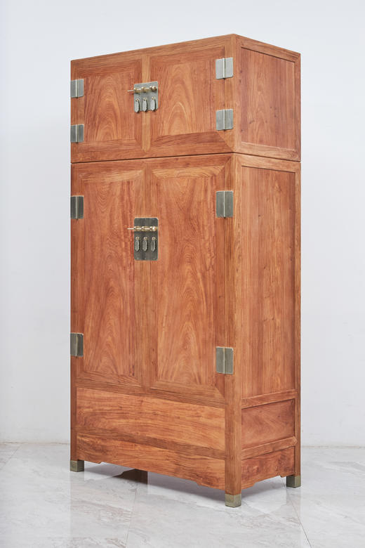 红桥红  家具严选  缅甸花梨（大果紫檀）  【23８ 素面 顶箱柜】 商品图4