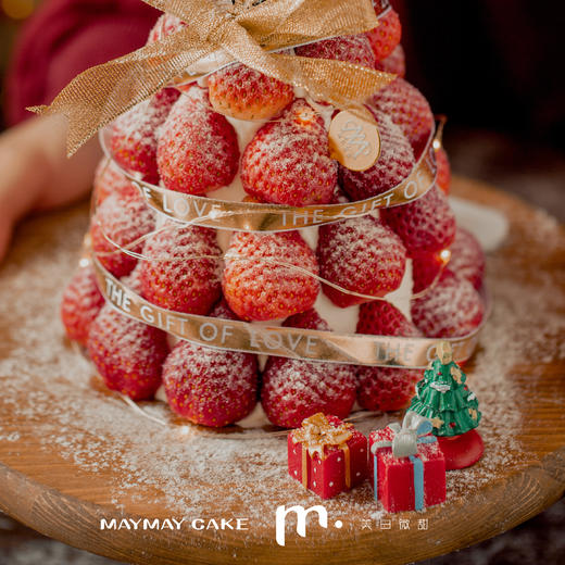 【3512】圣诞·经典草莓塔（圣诞装饰随机~） 商品图2