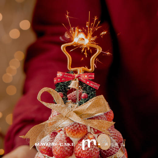 【3512】圣诞·经典草莓塔（圣诞装饰随机~） 商品图1