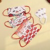 【兔年限定款！吉祥喜庆颜值3D口罩】成人/儿童口罩一次性3D立体口罩，婴幼儿亲肤三层印花过年红口罩 商品缩略图4