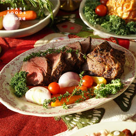 【圣诞节】慢烤纽西兰SFF珍藏级草饲牛肉眼 1.6kg（附送专用酱汁+蔬菜包）