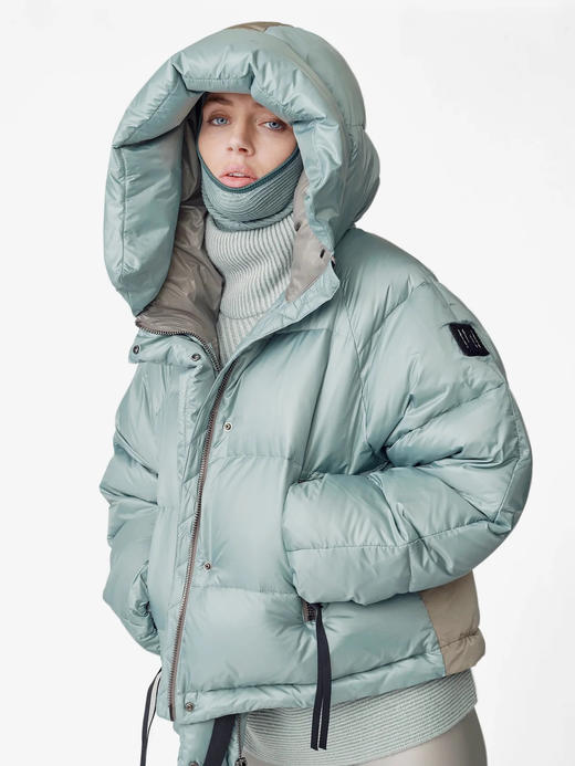 Holden - W SHORT DOWN PUFFER - SLATE GRAY - 女装 - 滑雪夹克 - 灰色 商品图2