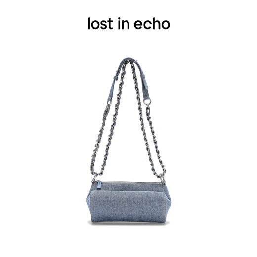 [捡漏价]lost in echo​设计师品牌 ATTENTION包袋系列斜挎包链条圆筒牛仔爱心包 商品图3